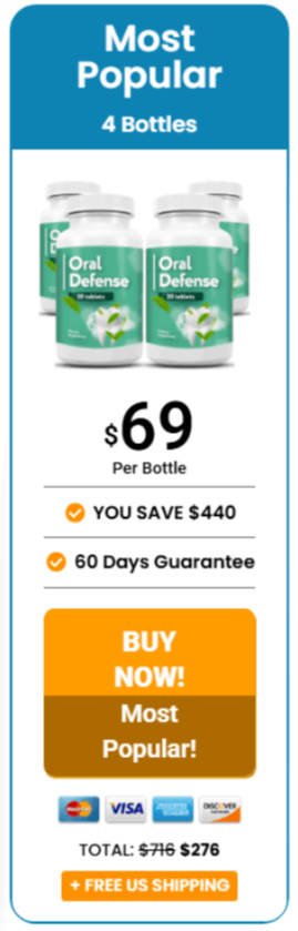 Oral Defense 4 Bottle Pricing