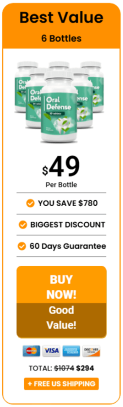 Oral Defense 6 Bottle Pricing